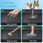 URPOWER 2026 Upgraded Back Seat Extender for Dogs - Large Hard Bottom Dog Car Seat Cover Holds 550lbs, Waterproof Dog Hammock Pet Bed with High-Density Foam Non-Slip Backseat Protector