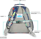 mibasies Boys Backpack 5-8: Lightweight Kids Backpacks Boys - Boy Bookbag for Elementary School - Galaxy LightGray