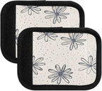 Qilmy Fresh Style Floral Fragments Luggage Handle Wrap 2Pack Luggage Identifiers Tag Comfort Handle Grips Cover for Stroller Suitcase Bag Airplane Travel Accessories1580
