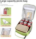 Lovoeo Lunch box Lunch bag for men women Insulated Lunchbox Lunch bags for Work Picnic Travel (Light green)