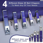 Manicure Set 30 in 1 Nail Clippers Set,Nail Manicure Kit for Women,RedFlow Toenail Clippers,Pedicure Kit,Pedicure Tools,Suitable for Travel Manicure Tools (Purple)