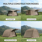 Naturehike Village Instant Tent, Camping Tent with Full Rainfly, Waterproof Large Cabin Tents for Car Camping