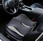 18x16 Inch Memory Foam Seat Cushion for Office Chair, Car & Truck, Ergonomic Chair Cushion for Long Sitting, Thick Supportive Seat Pad with Non-Slip Bottom, Washable Cover
