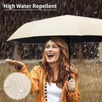 Seniny Windproof Travel Umbrella, Automatic Umbrellas for Rain, Portable & Compact Umbrellas for Backpack, Strong UV for Protection, Folding Small Sun Umbrella for Car, Walking