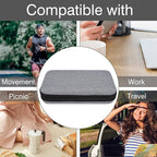 Solar Power Bank Carrying Case - Portable Hard Travel Storage Box for Solar Chargers, Compatible with Rasbes 38800mAh, Durecopow 20000mAh (Silver)
