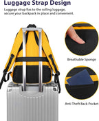 MATEIN 17 Inch Travel Backpack, Water Resistant Commute Work Carryon Bag with Anti Theft Pocket & Luggage Sleeve, Fashion Large College Laptop Daypck, Warm Gifts Backpack for Men Women