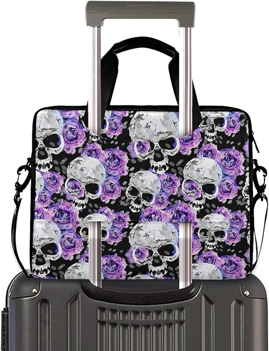 MNSRUU Laptop Bag for 15.6 inch Black Gothic Bats
