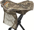 ALPS OutdoorZ Lightweight Packable Blind Chair Tri-Leg Stool – Portable Hunting Seat in Mossy Oak Country Roots with Steel Frame, Compact Fold Design for Waterfowl, Upland & Field Hunting