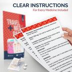 Travel Medicine Kit - 78-Piece TSA-Approved Medication Pack for Flights, Cruises & International Travel | Individually Wrapped OTC Medication Essentials
