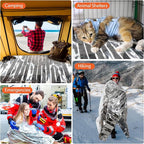 Frocopo 6 Pack Emergency Mylar Blanket, Emergency Blanket Space Blanket Survival Rescue Insulating Reflective foil kit Outdoors Hiking Camping Blanket Perfect for Outdoors, Hiking, Camping Survival