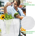 KALIDI Beach Nylon Mesh Tote Bag, Casual Tote Bag Hobo Women Foldable MAX 23L Shoulder Bag For Beach Picnic Vacation