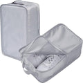 tianzong Travel Shoe Bag with Handle Holds 2 Pairs of Shoes, Shoe Packing Cubes for Travel (Grey, 2 Pack)