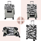 Travel Luggage Cover Suitcase Protector Fits 18-32 Inch Wheel Covers PatternedTravel Related Items Flower Luggage Protector Elastic S