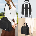 Coffee Maker Carrying Bag Compatible with Keurig K-Mini or K-Mini Plus, Single Serve Coffee Brewer Portable Storage Bag with Extra Pockets, Storage Tote Case With Multiple Pockets for K-Cup