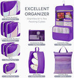 10 Set Packing Cubes for Travel, Gifts for Women Mom,Anti-Tearing Suitcase Organizer,OlarHike Vacation Essentials & Accessories for Cruise Ship