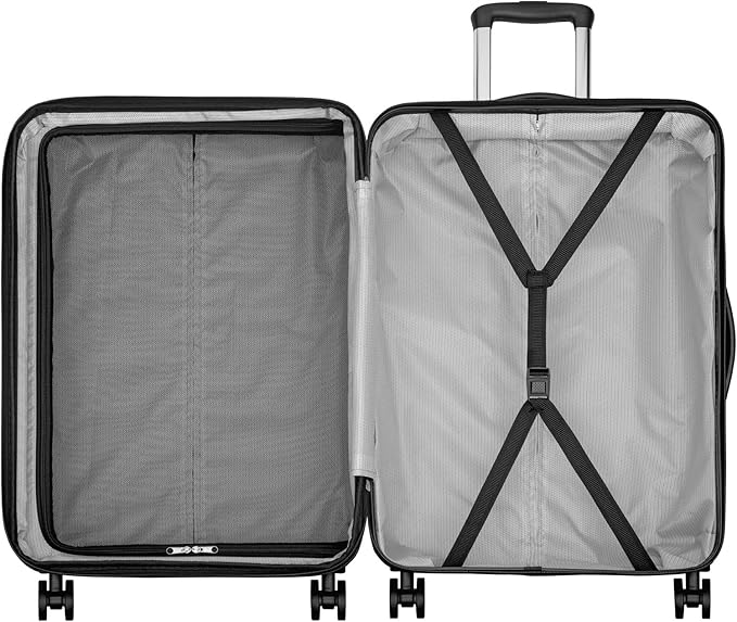 Everest Expandable Hardsided Spinner (Pink, 24-Inch Checked Medium)