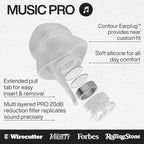 EARPEACE Music PRO - Concert Ear Plugs - Earplugs for Noise Reduction up to 20dB - High Fidelity Ear Plugs for Concerts, Musicians and Live Events - Reusable Earplugs - Includes Filter Set and Case