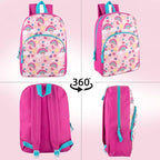 Trail maker 15 Inch Kids Backpacks for Boys & Girls | Preschool, Kindergarten, Elementary School Backpacks with Adjustable, Padded Straps (Radiant Rainbows)