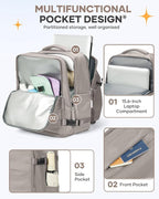 Large Travel Backpack - Carry On Flight Approved Mochila De Viaje - 18x14x8 Inches - Personal Item Travel Bag for Men & Women