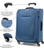 Travelpro Maxlite 5 Softside Expandable Luggage with 4 Spinner Wheels, Lightweight Suitcase, Men and Women, Ensign Blue, Checked-Medium 25-Inch