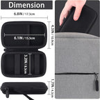 co2CREA for Anker Nano 5,000mAh Ultra-Slim / 10,000mAh MagGo Power Bank, Hard Travel Case Compatible with Anker A1665 A1664 Slim Magnetic Charger, Case Only (Black Case)