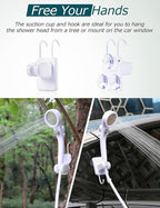 innhom Portable Shower Camping Shower Outdoor Camp Shower Pump, Electric Rechargeable Portable Camping Shower, Powered by Rechargeable Battery