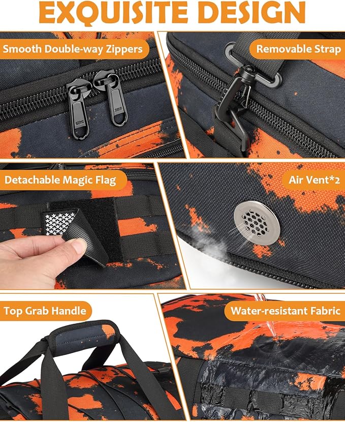 50L Gym Bags for Men, 3 in 1 Travel Duffle Bag with Shoe Compartment, Tactical Military Backpack for Overnight Weekender Gym Traveling Workout Deployment