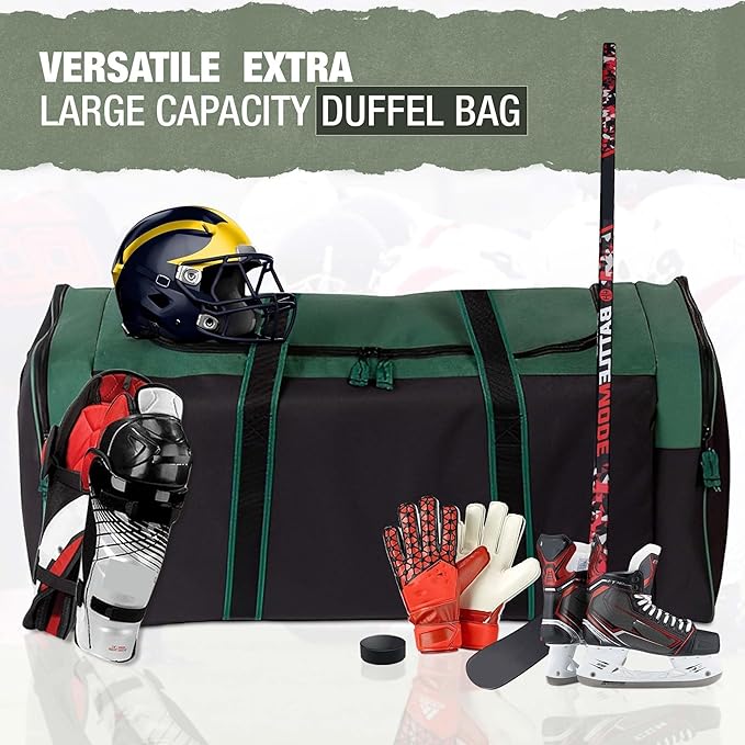 Jetstream Heavy Duty Multi Pocket Durable Sports Gym Equipment Travel Duffel Bag