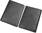 Polare RFID Blocking Napa Leather Passport Holder Travel Wallet For Men and Women (Black)