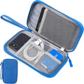 CAAORDKSO Travel Cord Organizer - Electronics Organizer Case, Cable Organizer Bag Pouch Waterproof Portable Accessories Case for Cord, Charger, Phone, Power Bank, Earphone (Blue)