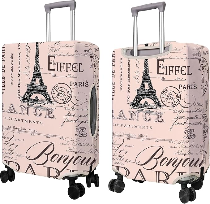 Travel Luggage Cover Suitcase Protector Fits 18-32 Inch Wheel Covers PatternedTravel Related Items Flower Luggage Protector Elastic L