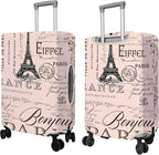 Travel Luggage Cover Suitcase Protector Fits 18-32 Inch Wheel Covers PatternedTravel Related Items Flower Luggage Protector Elastic L