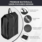 Shoe Bags for Travel, 4 Pack Extra Durable Travel Shoe Bags for Storage and Packing, Reusable Water-proof Shoe Bag with Smooth Zipper, Portable Travel Essentials