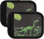 4 PC Luggage Handle Wrap Luggage Handle Covers Tags for Suitcase Bags Travel Luggage Handle Identifier Gripper Green Retro Dinosaur