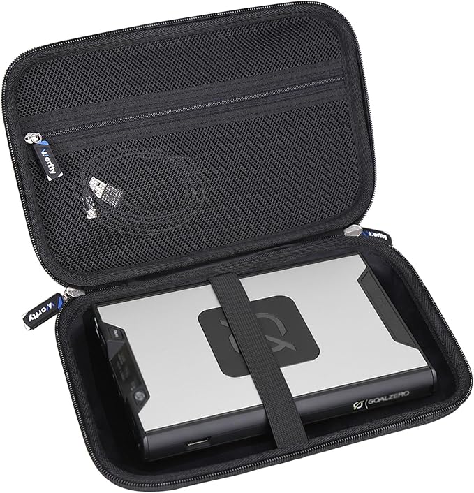 Case for Goal Zero Sherpa 100AC (New) Wireless Portable AC Power Bank 100W USB-C Power Delivery 25600mAh (4th Generation) - Hard Protective Travel Carrying Storage Bag (Black)