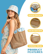Beach Tote Bag for Women – Waterproof Mesh Tote Bag, Large Capacity Sandproof Beach Bags for Travel
