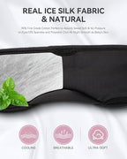 MUSICOZY Bluetooth 5.4 Sleep Headphones Eye Mask, Breathable Sleeping Headband Headphones with Wireless Earbuds Earphones for Side Sleepers Mom Women Cool Tech Unique Gifts Gadget