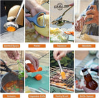 Gaialoop Portable Camping Cooking Utensils Set, Camp Kitchen Set with Organizer Bag, RV Essentials Outdoor Cooking Utensil Kit for Travel, Picnics, Camping, BBQs, Parties