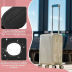 PATIKIL Luggage Handle Wrap for Suitcase, 2 Pcs Bright Color Neoprene Comfort Soft Handle Covers Luggage Identifiers for Bag Suitcase Tags Wraps Travel Accessories, Black