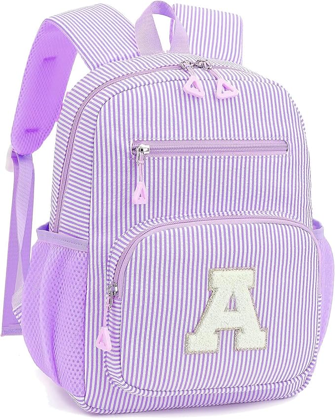 Mini Toddler Backpack for Girls 2-4, Cute Personalized Preschool Kindergarten Backpack for Kids Birthday Gifts (Purple A)