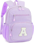 Mini Toddler Backpack for Girls 2-4, Cute Personalized Preschool Kindergarten Backpack for Kids Birthday Gifts (Purple A)
