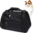 MuchL Pet Carrier Soft-Sided Carriers for Cat Carriers Dog Carrier for Small Medium Cats Dogs Puppies Pet Carrier Airline Approved Cat Dog Pet Travel Carrier (Small, Black)