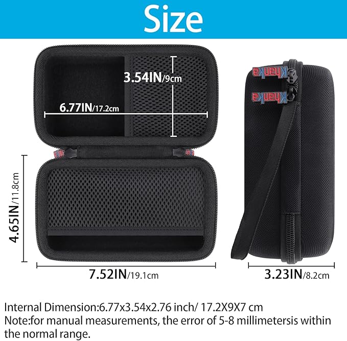 khanka Hard Travel Case Replacement for Anker 100W Charging Base + Anker Prime 12,000mAh 130W PowerBank(Case Only).