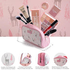 Hot Sugar Travel Makeup Kit All in One, Makeup Kit for Women Full Kit, Makeup Gift Set for Beginners and Professionals with Cosmetic Bag (Pink)