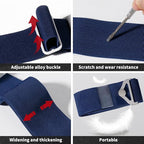 TOOVREN 2-in-1 Travel Belt for Luggage Straps Add a Bag Bungees Suitcase Luggage Strap Over Handle Suitcases Belt for Carry On Bag Adjustable Backpack Attachment Airport Travel Accessories Blue