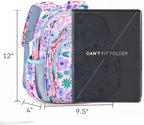 mibasies Toddler Backpack for Girls 2-4: Preschool Kindergarten Backpack - Cute Kids Backpacks for Girls - Flower Pinkish Blue