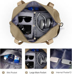 Travel Duffel Bag, Sports Tote Gym Bag, Shoulder Weekender Overnight Bag for Women