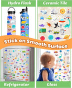 Walenced Reusable Sticker Book for Toddlers, Stickers for Kids, Toddler Sticker Book, Toddler Craft Activities, Toddler Travel Toys Boy Girl Birthday Gifts