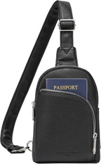 INICAT RFID Blocking Sling Bag, Anti Theft Crossbody Bag for Women, Travel Fanny Pack Style Purse, Vegan Leather
