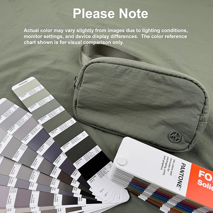 Pander Mini Belt Bag – Ultra Compact, Fits 6.7” Phone, Lipstick, Earbuds, Essentials, Small Crossbody Waist Purse, Grey Sage